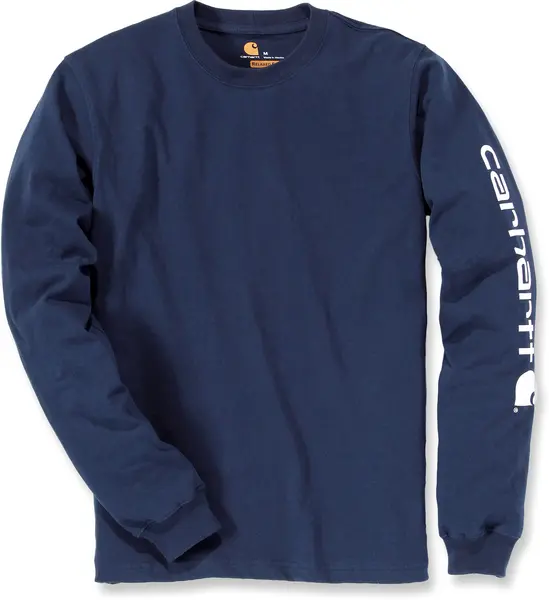 Image of Carhartt Logo, sweatshirt , color: Dark Blue , size: L