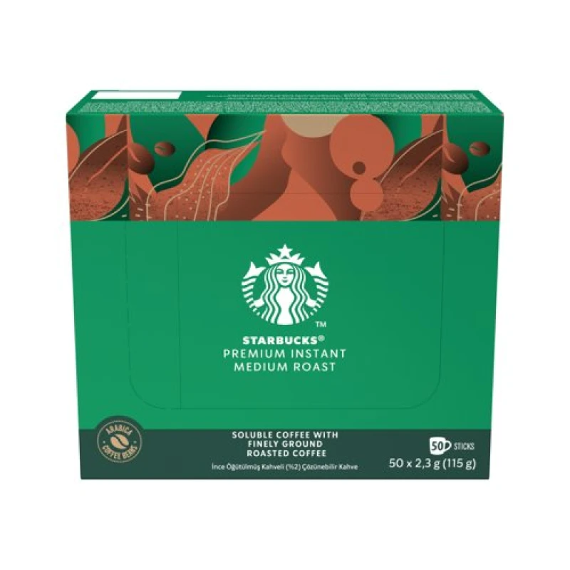 Image of Starbucks Medium Roast Premium Instant Coffee Sachets (50 Pack) 12604428