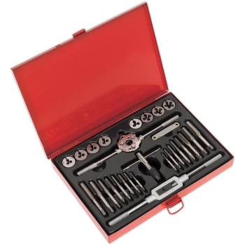 image of Sealey AK3028 28 Piece Tap and Die Set Metric