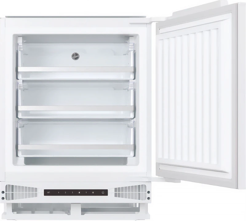 Image of HOOVER HUSE68EWKP Integrated Undercounter Freezer - Fixed Hinge, White 8059019080116