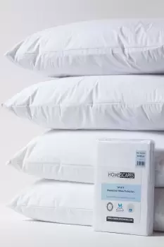 Image of Waterproof Pillow Protectors 40 x 80 cm, Pack of 4