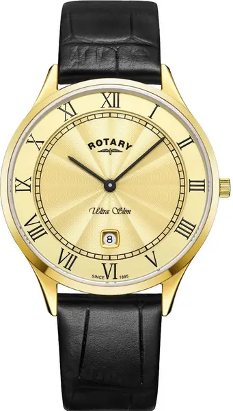 Image of Rotary Watch Ultra Slim Mens - Gold RTY-930