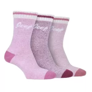 image of Jeep 3 Pack Performance Boot Socks Ladies - Pink