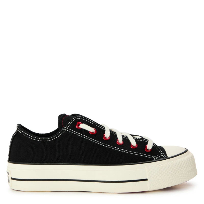 Image of Converse Chucks in Love All Star Ox Trainers in Black Multi Black Multi UK 5 (EU 37½)