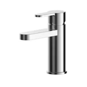 image of Nuie Arvan Mini Basin Mixer With Push Button Waste - Chrome