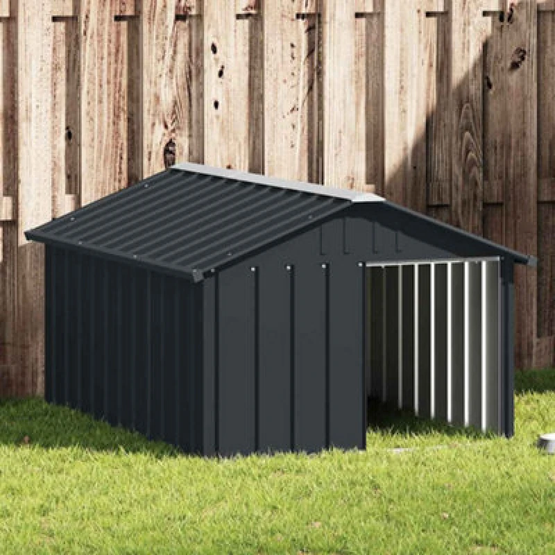 Image of VIDAXL Vidaxl - Dog House Anthracite 116.5x153x81.5cm Galvanised Steel 8720286902479