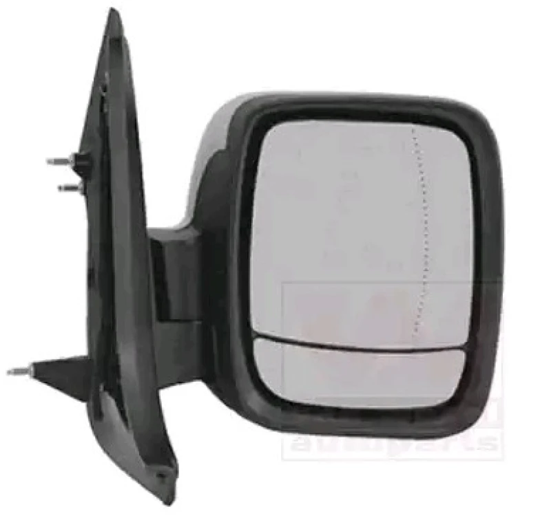 Image of VAN WEZEL 3891812 Wing mirror * HAGUS * Right, Aspherical, primed Outside Mirror (50)