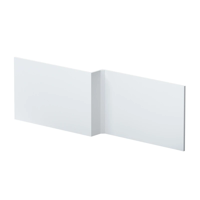 Image of Balterley L Shape Square Reversible Bath Front Panel Satin White 1700mm White