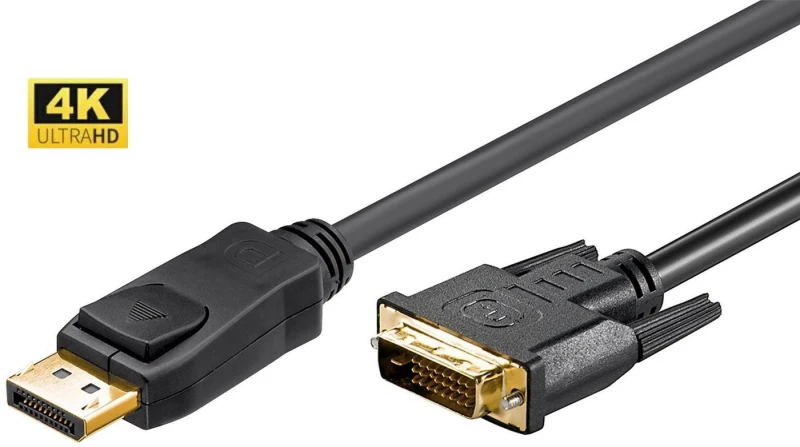 Image of Microconnect DP-DVI-MM-500 video cable adapter 5m DisplayPort DVI-D B