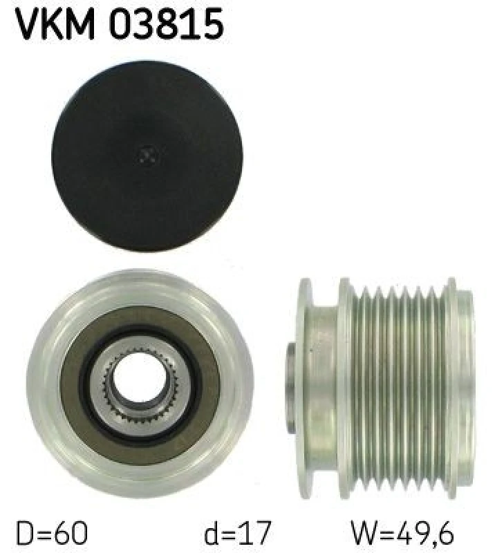 Image of SKF Alternator clutch pulley SKF VKM 03815