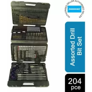 image of Silverline - Drill Bit Set Assorted 204pce Tools Accessories 868762 T