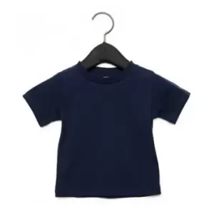 Bella + Canvas Baby Crew Neck T-Shirt (6-12 Months) (Navy)