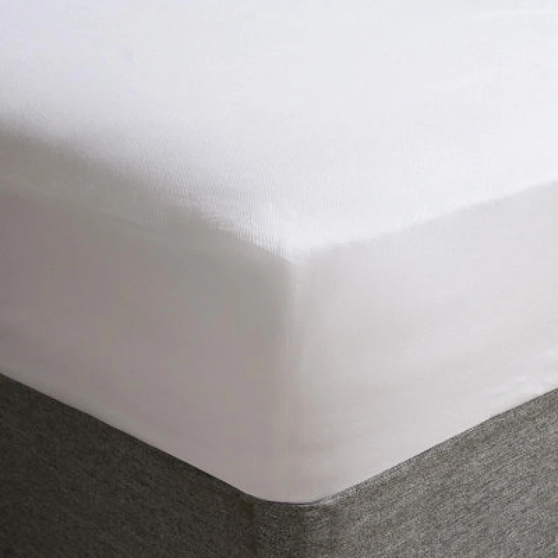Image of OHS OHS Mattress Protector Topper Waterproof Pillowcase Fitted Sheet Single Double King in White Size: Single Fitted White Single Fitted Unisex 5027