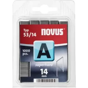 image of Type 53 fine wire staples 1000 pc(s) Novus 106442400 Dimensions (L x W) 14mm x 11.3 mm