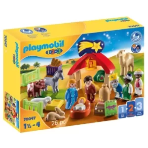 image of Playmobil 1.2.3 Christmas Manger (70047)