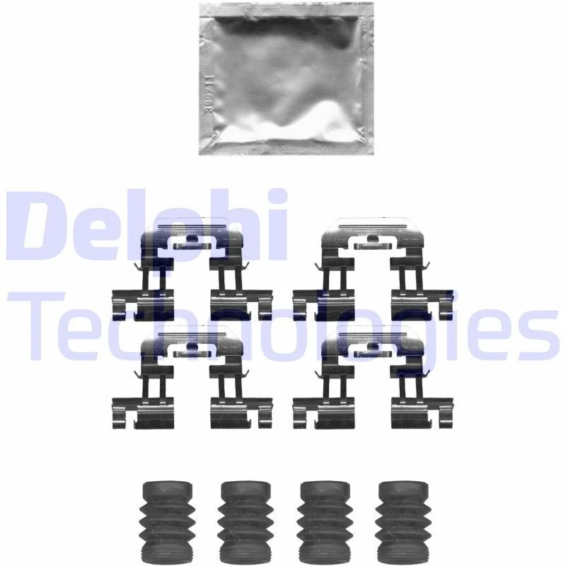 Image of DELPHI Brake pad fitting kit DELPHI LX0677