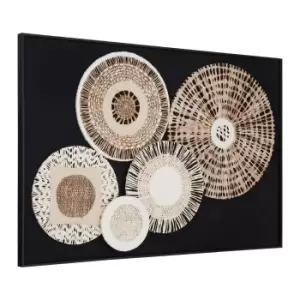 Image of Modello Natural/Black Paper Design Wall Art