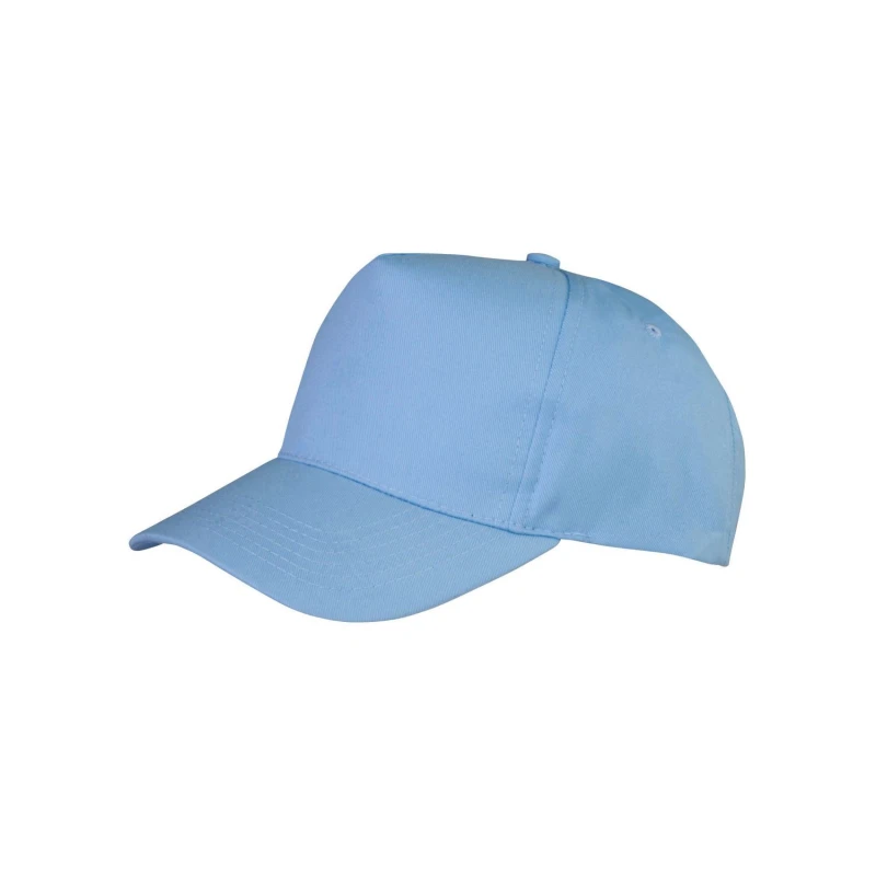 Image of Result Womens Plain Orange Cap in Light Blue Light Blue Female One Size