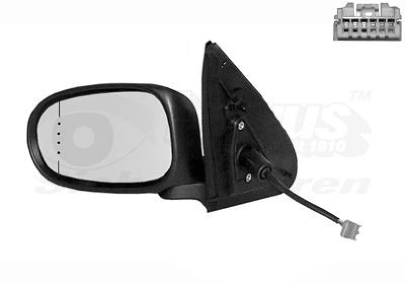 Image of VAN WEZEL Wing mirror VAN WEZEL 3319805