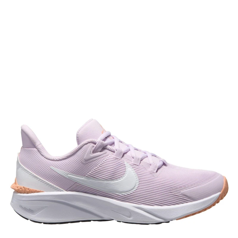 Image of Nike Star Runner 4 Big Kids Road Running Shoes Grey/Apricot female 5 (38)