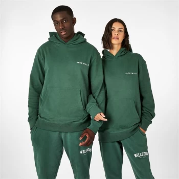 image of Jack Wills Unisex Wellbeing Hoodie - Dark Green