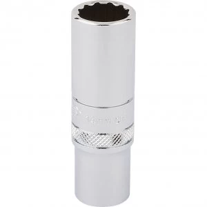 Image of Draper 3/8" Drive Polished Finish Hi-Torq Deep Bi Hexagon Socket Metric 3/8" 14mm