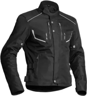 Image of Lindstrands Halden Waterproof Motorcycle Textile Jacket, black, Size 50, black, Size 50