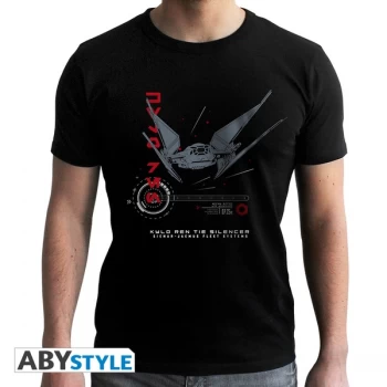 Image of Star Wars - Tie Silencer E8 Mens Large T-Shirt - Black