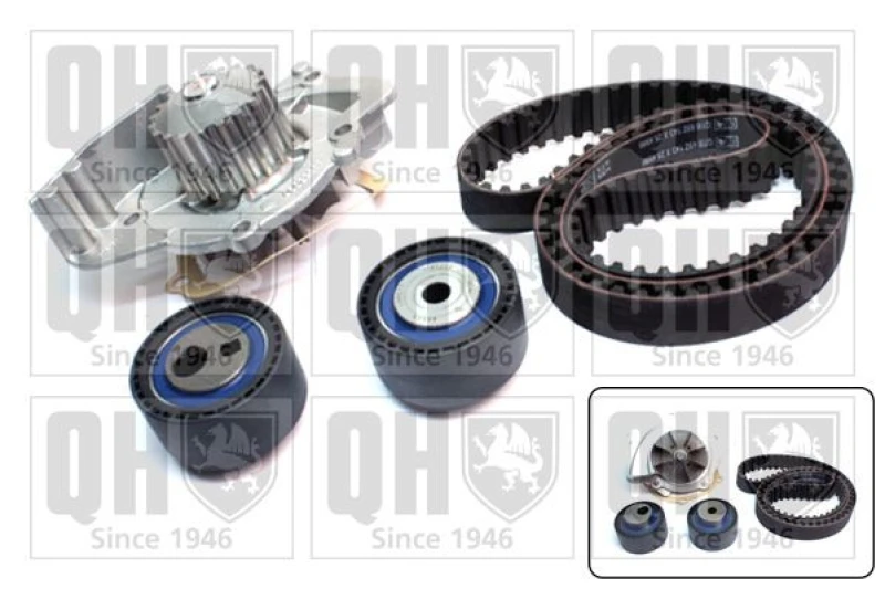 Image of QUINTON HAZELL Water pump and timing belt kit QUINTON HAZELL QBPK7540