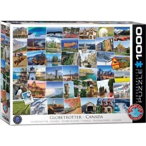 Image of Globetrotter Canada Eurographic 1000 Piece Jigsaw Puzzle