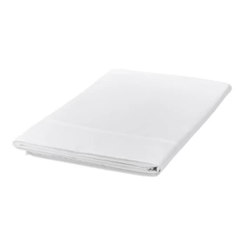 Image of Bedeck of Belfast Fine Linens 300TC Plain Dye Flat Sheet - WHITE