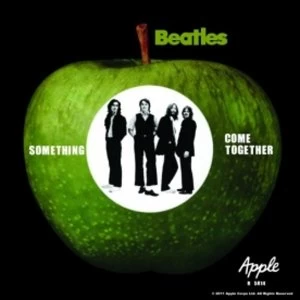 Image of Something/Come Together with Apple Individual Cork Coaster