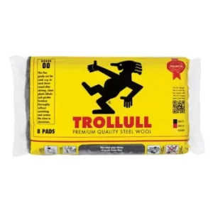 image of Trollull Extra Large Steel Wool Pads Grade 00 (Pack 8)