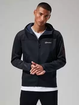 Image of Berghaus Pravitale Mtn 2.0 Hooded Jacket, Dark Grey/Black, Size 2XL, Men