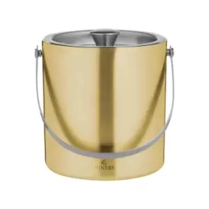 image of Viners Barware Ice Bucket Double Wall Gold 1.5L