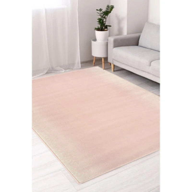 Image of Melrose Ombre Plain Sunset Blush Pink Large Indoor Area Rug 160/230Cm