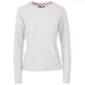 Image of Trespass Womens/Ladies Jannett Long-Sleeved T-Shirt (S) (Pale Grey Marl)