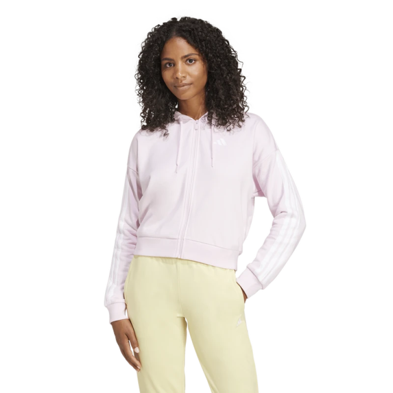 Image of Adidas Terry Women Hoodies - Pink - Size XXL - Cotton Jersey