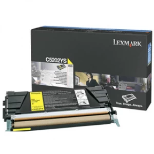 Image of Lexmark C5202YS Yellow Laser Toner Ink Cartridge