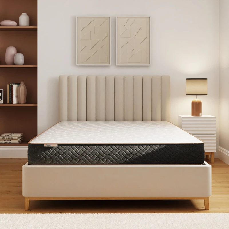 Image of GFW Sleepy Castle Bonnell Spring High Quality Durable Mattress 150cm King White White unisex