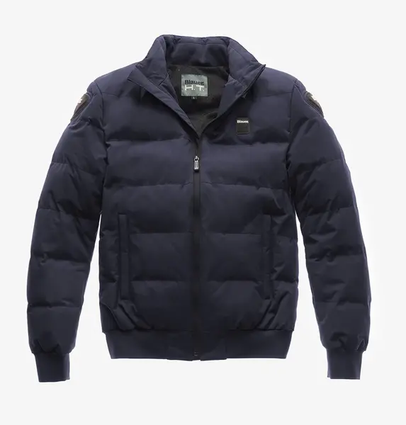 Image of Blauer Jacket College Jacket Solid Blue Size 3XL