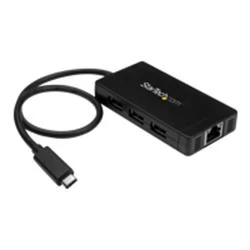 image of StarTech.com 3 Port USB 3.0 Hub with USB-C and GbE 3 ports - Desktop