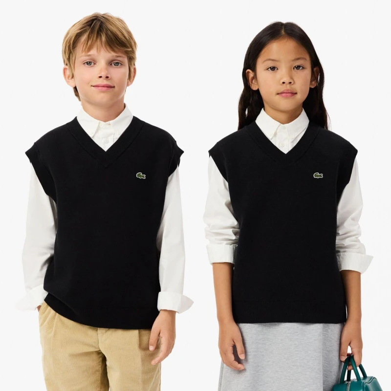 Image of Lacoste Sweater Vest Black male 8