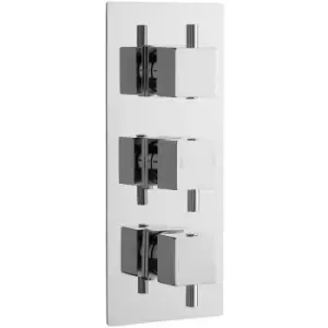 Image of Nuie Series L Concealed Shower Valve Triple Handle - Chrome
