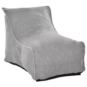 image of Homcom Bean Bag Chair Large With Washable Cover Dark Grey