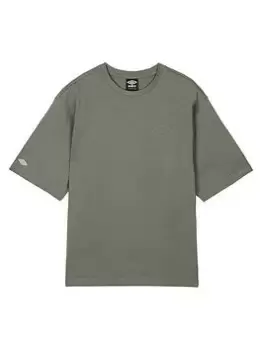 Image of Umbro Sports Style Oversize Tee - Grey, Size L, Men