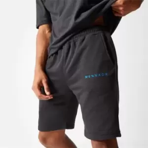 image of Mennace Essentials Mid Length Shorts - Black