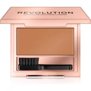 Image of Makeup Revolution Glossy Brow Brow Wax with Brush Shade Medium 5 g