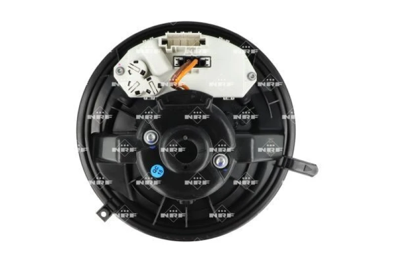 Image of NRF 34169 Blower Motor for left-hand drive vehicles, with integrated regulator Interior Blower (2669)