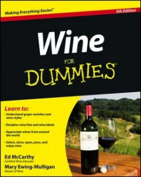 Image of Wine for Dummies by Ed Mccarthy Paperback